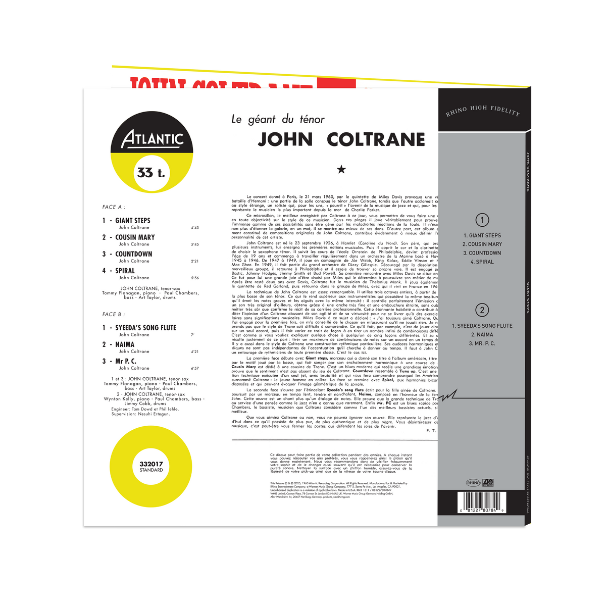 Giant Steps (Mono) (Rhino High Fidelity) (Unnumbered)